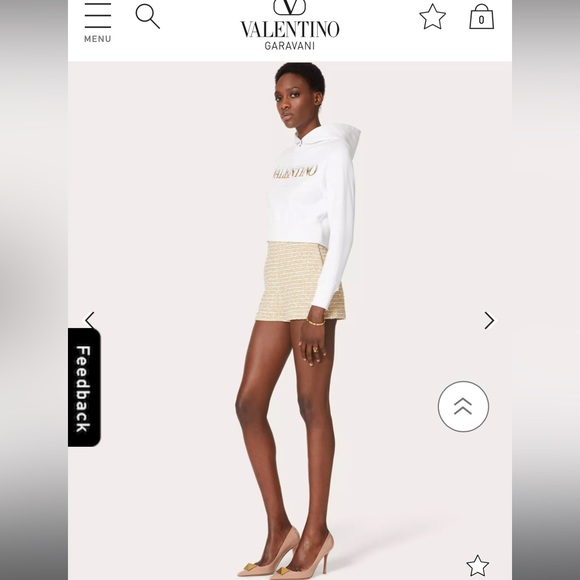 NWT โข AUTHENTIC WOMENS VALENTINO GARAVANI HOODIE โจ๐ชฉ SZ MEDIUM FITS SMALL - Picture 4 of 11